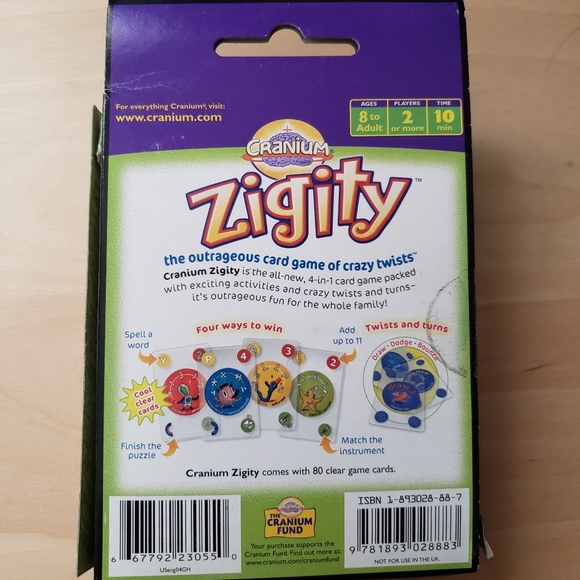 Cranium Games Cranium Zigity Card Game Poshmark